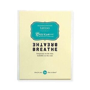 NWT Temporary Tattoo BREATHE (2 pack)